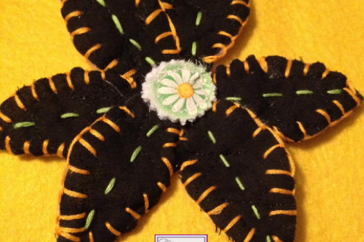 Daisy Applique, Handmade in America 001