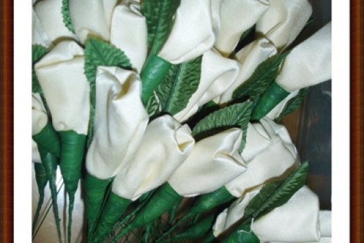 Rice Roses, Wedding, Ready to Ship, White 60 count