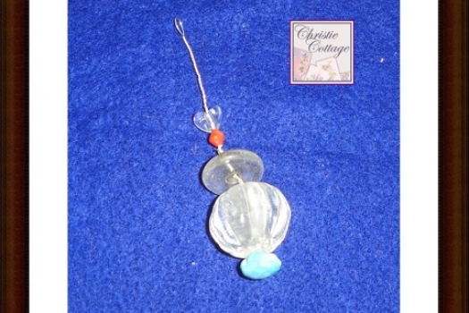 Clear Glass, Heart Pendant