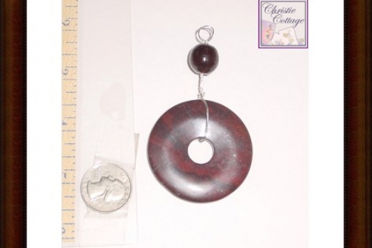 Wire wrapped Jasper pendant