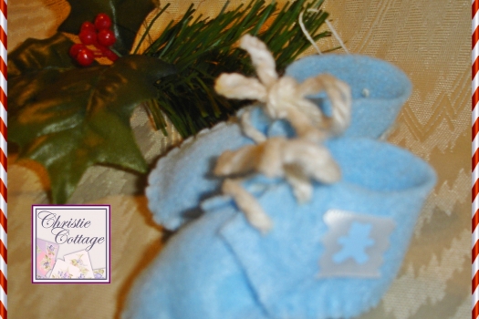 Baby's First Christmas Boy, Ornament, Blue