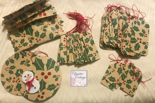 Christmas Gift Tags, Handmade in America, Set