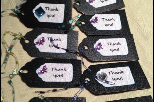 Dragonfly Thank You Hang Tags, Set of 10, P164