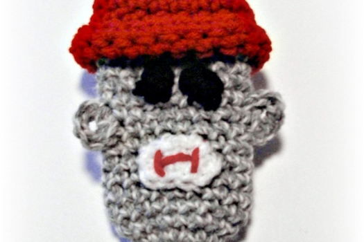 Sock Monkey Cell Phone Pouch, Crochet Pattern. PDF Pattern Sock Monkey Cell Phone Pouch, Crochet Pattern. PDF Pattern