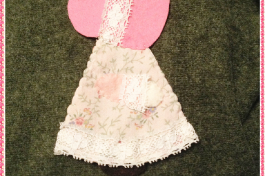 Sunbonnet Sue, Handmade Applique, Handmade in America, Pink, Gingham Sunbonnet Sue, Handmade Applique, Handmade in America, Pink, Gingham
