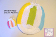 Crochet Pattern, PDF Beach Ball Bag, Beach Bag with Pouch,