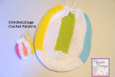 Beach Ball Bag, Beach Bag with Pouch, Crochet Pattern, PDF Crochet Pattern, PDF Beach Ball Bag, Beach Bag with Pouch,