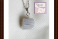 Botswana agate Pendant silver chain