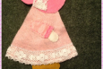 Sunbonnet Sue Applique, Handmade in America, Pink, 001