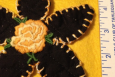 Daisy Applique, Yellow Vintage Rose,  Made in America