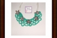 teal boho necklace, Made in America