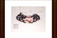 Boho crocheted necklace, butterfly