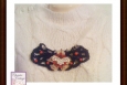 Boho crocheted necklace, butterfly