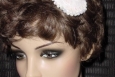 White Wedding Fascinator