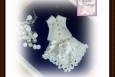 Miniature Wedding Dress Hankie, Keepsake
