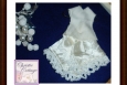 Miniature Wedding Dress Hankie, Keepsake