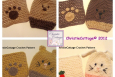 Animal Washcloth and Bath Mitt Set of 8 -Crochet Patterns PDF