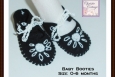 Baby Shoes, Booties, Size 0-6 months Handmade