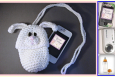 Bunny Pouch (Cell phone, bottle camera, cozie, case, holder) PDF pattern