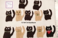 Handmade Cat Embellishments. For Cards, tags, scrapbooking