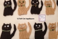 Handmade Cat Embellishments. For Cards, tags, scrapbooking