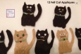 Handmade Cat Embellishments. For Cards, tags, scrapbooking
