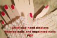 Child size hand displays for fingerless gloves, PDF Child size hand displays for fingerless gloves, PDF