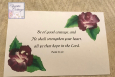 Christian Cards, USA,Hand painted scripture cards. Set of 6