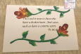 Christian Cards, USA,Hand painted scripture cards. Set of 6