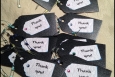 Thank You Tags,  Hang Tags, Set of 10. P165