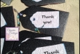 Thank You Tags,  Hang Tags, Set of 10. P165