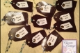 Faux Snake Skin Thank You Tags, Hang Tags, Set of 10, P166 Thank You Hang Tags, Made in America