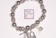 heart charm bracelet, key, lock