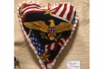 Patriotic Christmas Ornaments, Extra large, Set of 3. P-264