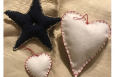 Patriotic Christmas Ornaments, Extra large, Set of 3. P-264