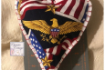 Patriotic Christmas Ornaments, Extra large, Set of 3. P-264