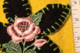 Lovely Daisy and Rose Applique, Black, Sage and Pink Lovely Daisy and Rose Applique, Black, Sage and Pink