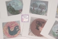 Note cards - Set of 8 - Saw blade Art