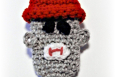 Sock Monkey Cell Phone Pouch, Crochet Pattern. PDF Pattern