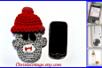 Sock Monkey Cell Phone Pouch, Crochet Pattern. PDF Pattern Sock Monkey Cell Phone Pouch, Crochet Pattern. PDF Pattern