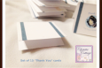 Mini Thank You Cards, Set of 15, Butterfly and Ribbon