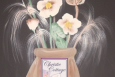 ACEO Flowers in Vase from Acrylic Painting, Print - "Memories" ACEO Flowers in Vase from Acrylic Painting, Print - "Memories"