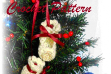 Baby Bootie Doll - Christmas Ornament, Crochet Pattern.
