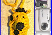 Giraffe Cell Phone, Camera, Bottle Pouch , Crochet Pattern, PDF