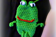 Frog Cell Phone Pouch,(Camera, bottle case, cozie, holder) Crochet Pattern PDF 0
