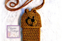 Bear Cell Phone Pouch - Crochet Pattern - PDF