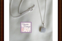 Botswana agate Pendant silver chain
