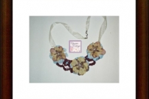 Boho crocheted necklace, Made in America