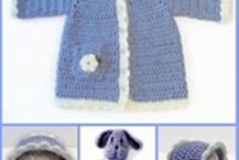 Toddler Cotton Coat and Bunny Crochet Pattern 686