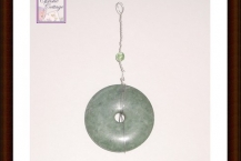 Jasper pendant, wire wrapped